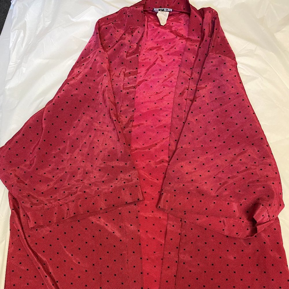 Pink & Black Polkadot Kimono